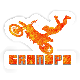 Sticker Motocross Rider Grandpa Image