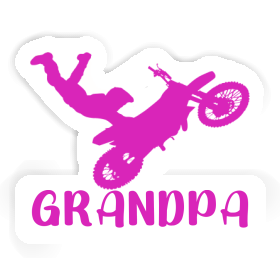 Sticker Motocross Jumper Grandpa Image