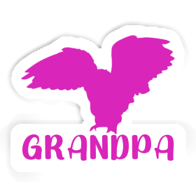 Sticker Grandpa Owl Image