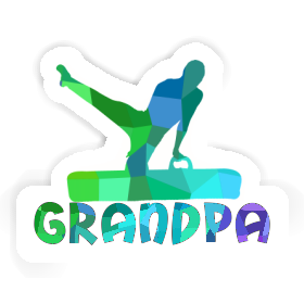 Grandpa Sticker Gymnast Image