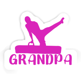 Grandpa Sticker Gymnast Image