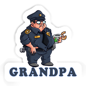 Grandpa Sticker Police Officer Image