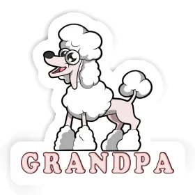 Sticker Poodle Grandpa Image