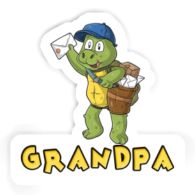 Sticker Grandpa Postman Image