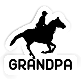 Grandpa Sticker Horse Rider Image