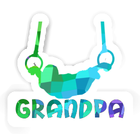 Sticker Ring gymnast Grandpa Image