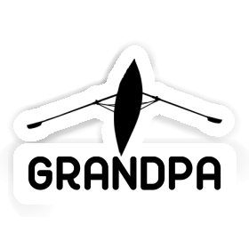 Grandpa Sticker Rowboat Image