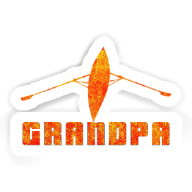 Grandpa Sticker Rowboat Image