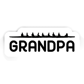 Sticker Grandpa Rowboat Image