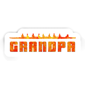 Grandpa Sticker Rowboat Image