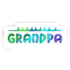 Rowboat Sticker Grandpa Image