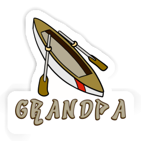 Sticker Rowboat Grandpa Image