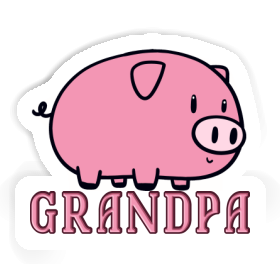 Pig Sticker Grandpa Image