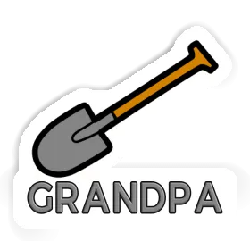 Grandpa Sticker Shovel Image