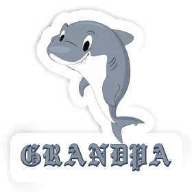 Grandpa Sticker Shark Image