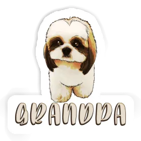 Autocollant Shih Tzu Grandpa Image