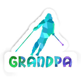 Grandpa Sticker Skier Image