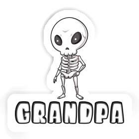 Extraterrestre Autocollant Grandpa Image