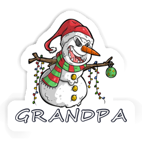 Sticker Snowman Grandpa Image