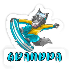 Grandpa Sticker Boarder Image