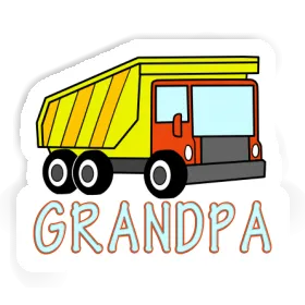 Sticker Dump Truck Grandpa Image