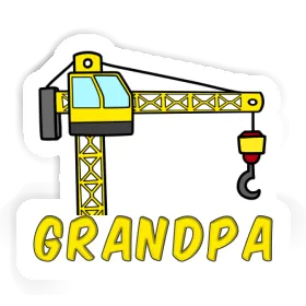 Grandpa Sticker Tower Crane Image