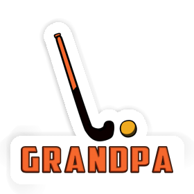 Sticker Floorball Stick Grandpa Image