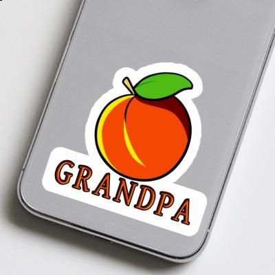 Abricot Autocollant Grandpa Image