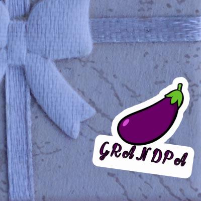 Autocollant Grandpa Aubergine Notebook Image