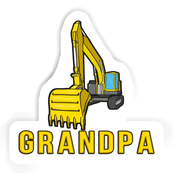 Autocollant Grandpa Pelleteuse Image