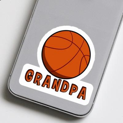 Autocollant Grandpa Ballon de basketball Gift package Image