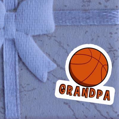 Autocollant Grandpa Ballon de basketball Notebook Image