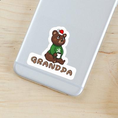 Sticker Grandpa Bear Image