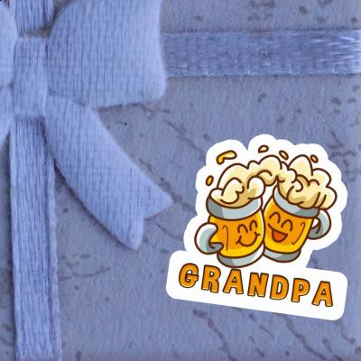 Sticker Grandpa Beer Image