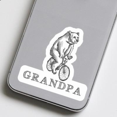 Autocollant Grandpa Cycliste Image