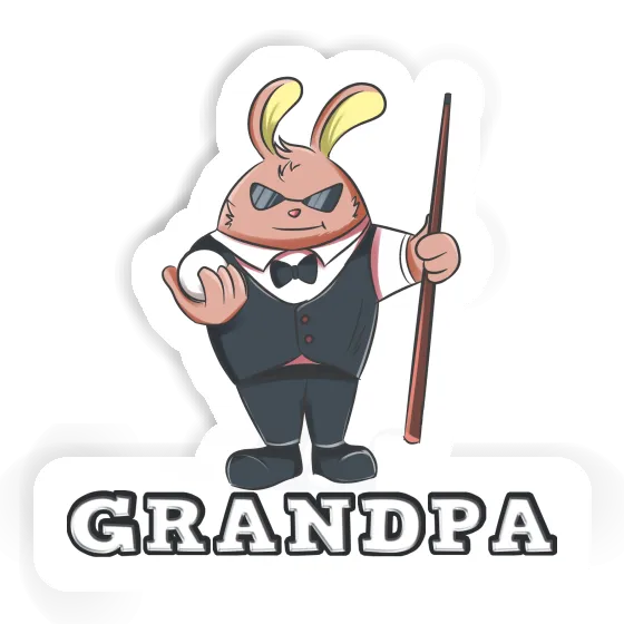 Hase Aufkleber Grandpa Gift package Image