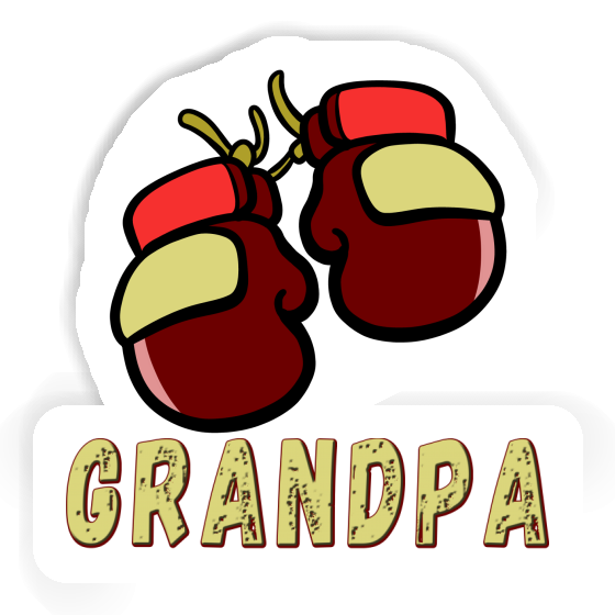 Grandpa Autocollant Gant de boxe Notebook Image