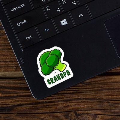 Sticker Grandpa Broccoli Laptop Image