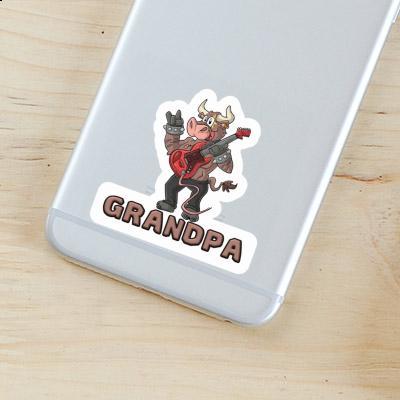 Taureau rocker Autocollant Grandpa Gift package Image