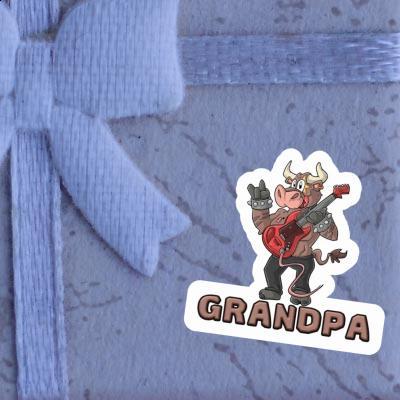 Taureau rocker Autocollant Grandpa Image