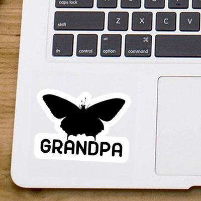 Autocollant Grandpa Papillon Notebook Image