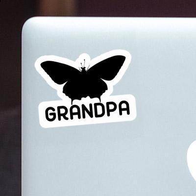 Sticker Grandpa Butterfly Laptop Image