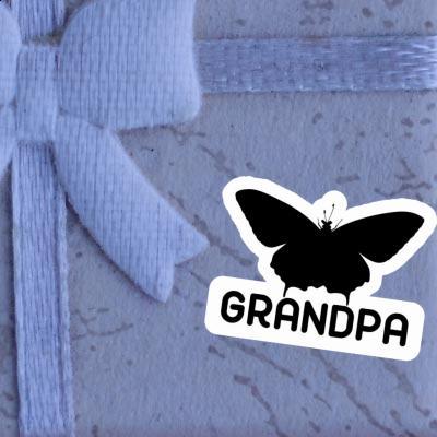 Sticker Grandpa Butterfly Notebook Image