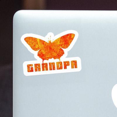 Autocollant Papillon Grandpa Laptop Image