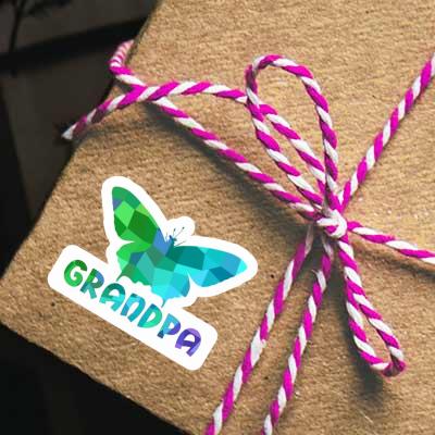 Grandpa Sticker Schmetterling Notebook Image