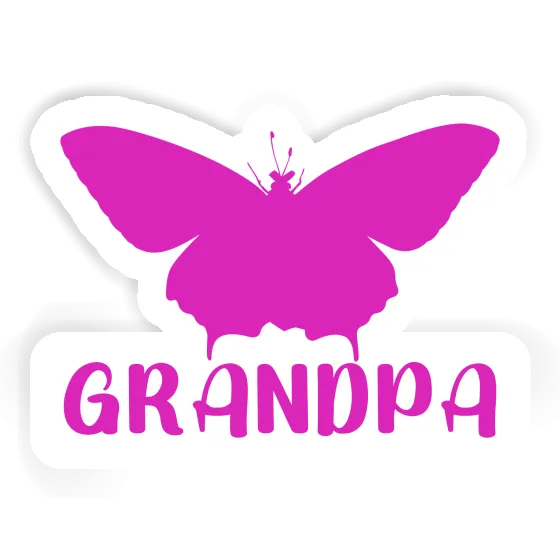 Sticker Grandpa Sommervogel Gift package Image