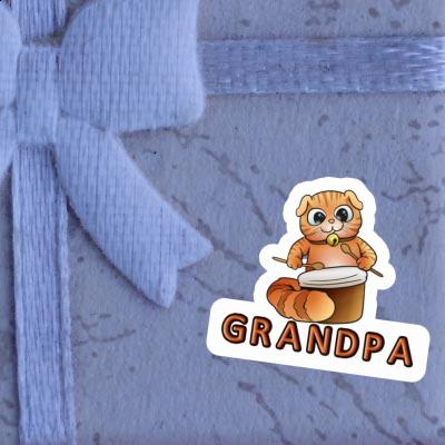 Autocollant Grandpa Chat-tambour Gift package Image