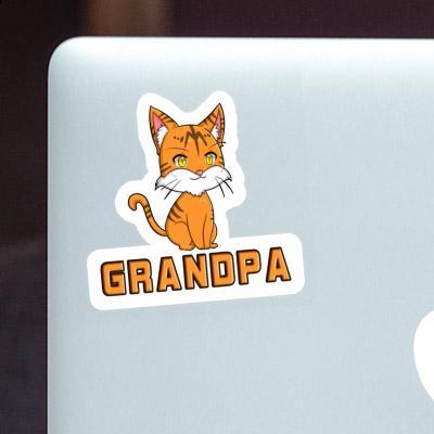 Kitten Sticker Grandpa Image