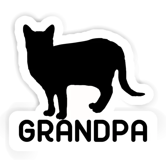 Autocollant Grandpa Chat Laptop Image