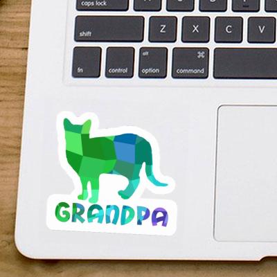 Sticker Grandpa Katze Gift package Image